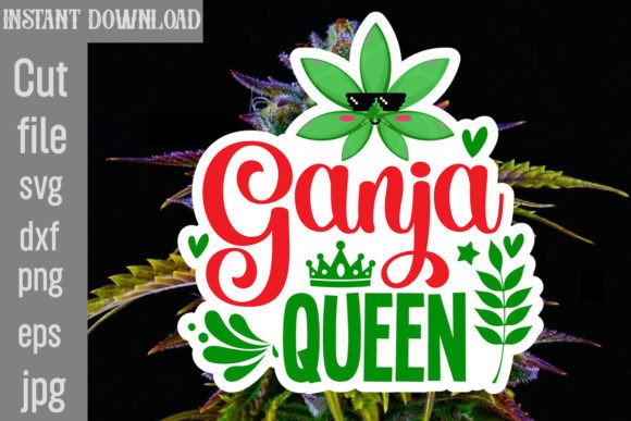 Ganja Queen SVG: A Designer's Take on Bold Embroidery
