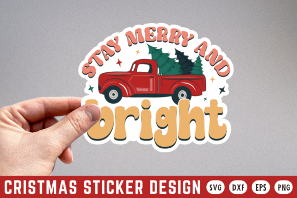 Stay Merry and Bright SVG Design