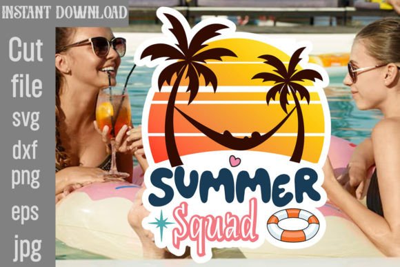 Summer Squad SVG Cut File