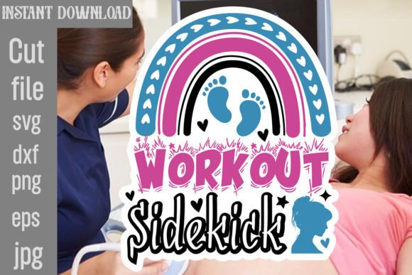Workout Sidekick SVG Cut File